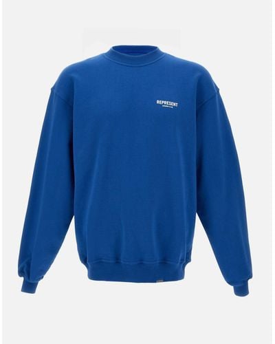 Represent Blaues Baumwoll-Sweatshirt Von Owners Club