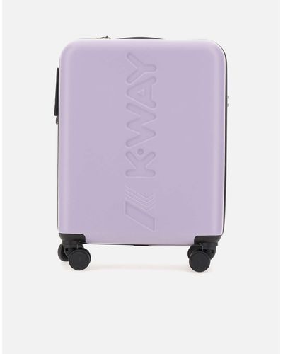 K-Way Cabin K-Air Small Lilac Trolleyproptypesikonische Mehrfarbige Streifen