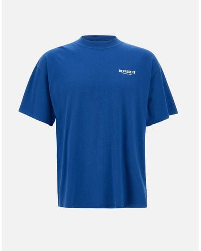 Represent Owners Club Baumwoll-T-Shirt - Blau