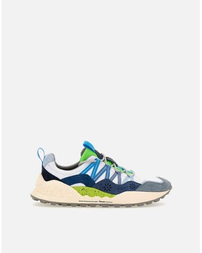 Flower Mountain Washi Tech Sneakers - Blau