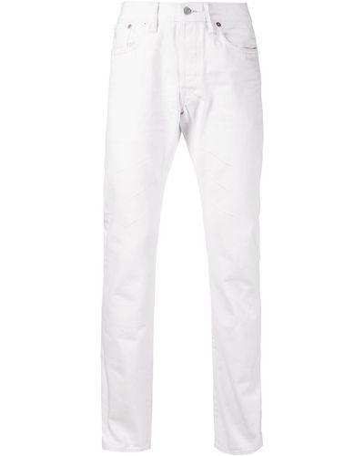 RRL Slim Fit Jeans - White