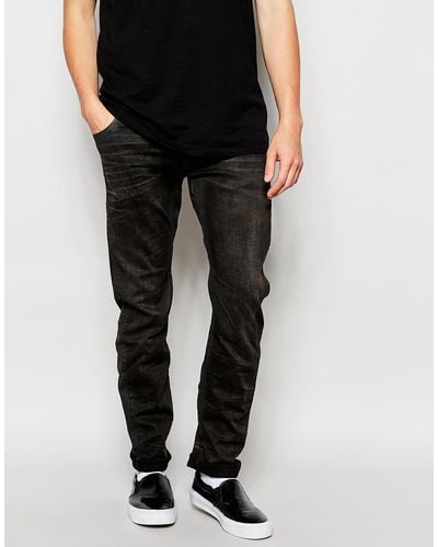 G-Star RAW Jeans Arc Zip 3d Slim Fit Slander Black Superstretch Aged Cobler