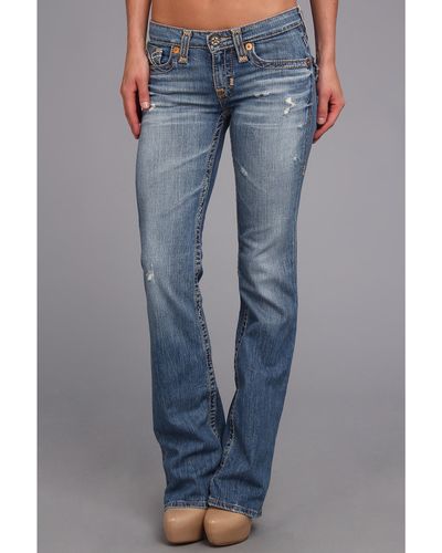 Big Star Remy Low Rise Boot Cut Jean In 16 Year Epic - Blue