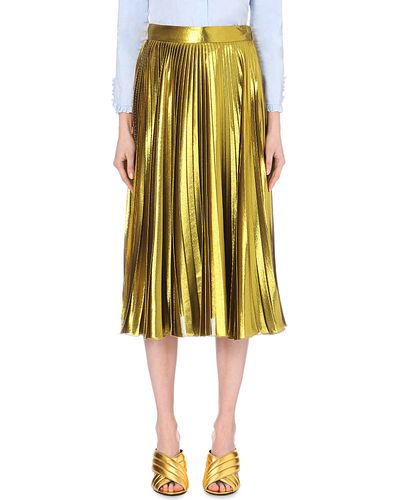 Gucci Pleated Skirt - Metallic