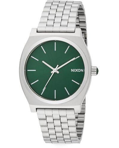 Nixon Time Teller Stainless Steel Watch - Green