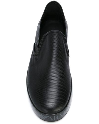 Emporio Armani Slip-on Sneakers - Black