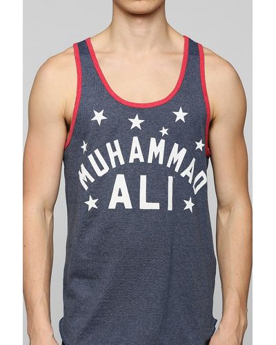 Urban Outfitters Muhammad Ali Tank Top - Blue