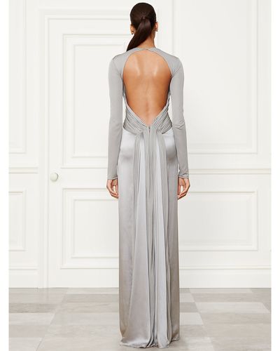 Ralph Lauren Collection Fiona Evening Gown - Gray