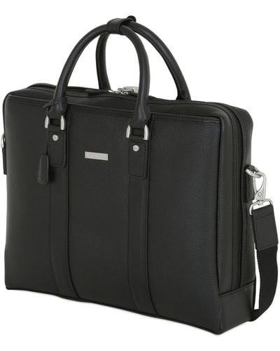 Brooks Brothers Leather Briefcase - Black