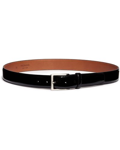Saks Fifth Avenue Patent Leather Belt - Black