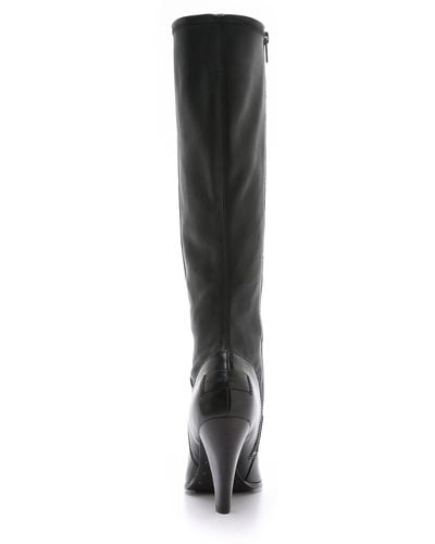 Frye Mikaela Stretch Tall Boots - Black