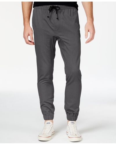 Retrofit Men's Twill Jogger Pants - Gray