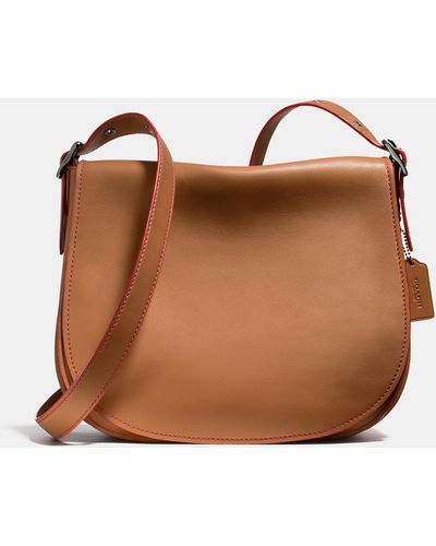 COACH Saddle Bag 35 In Glovetanned Leather - Brown