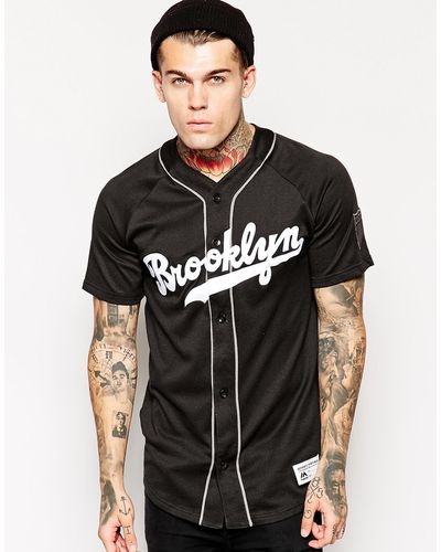 Majestic Brooklyn Dodgers Baseball Jersey - Black