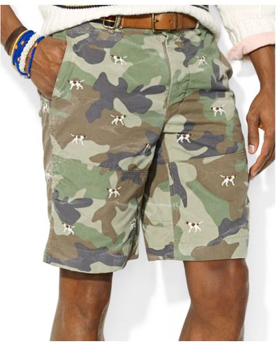 Ralph Lauren Polo Classicfit Embroidered Camo Hunting Shorts - Multicolor