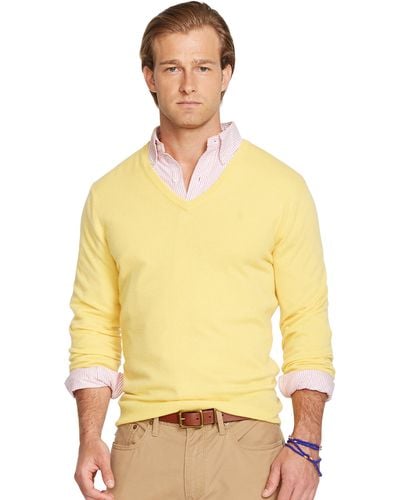 Polo Ralph Lauren Cashmere V-Neck Sweater - Yellow