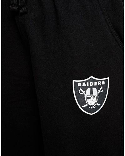 Majestic Oakland Raiders Straight Fit Sweatpants - Black