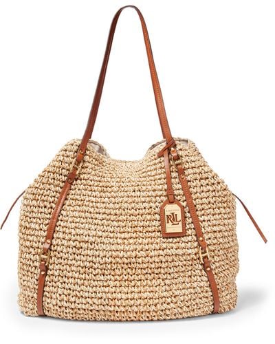 Ralph Lauren Goswell Straw Tote - Natural