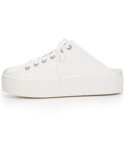 KENZO Platform Sneaker Slides - White
