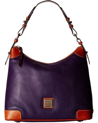 Dooney & Bourke Pebble Leather Hobo - Purple