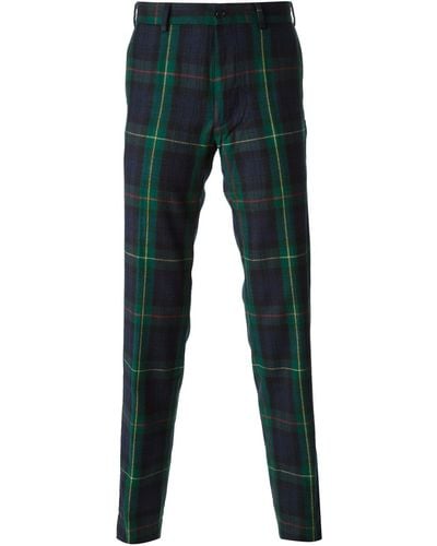 Polo Ralph Lauren Tartan Patterned Trousers - Green