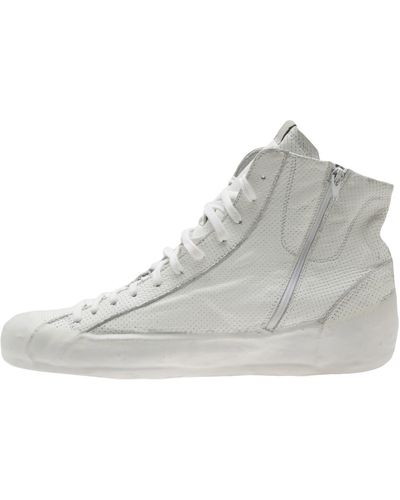 Oxs Rubber Soul Leather High-Top Trainers - White