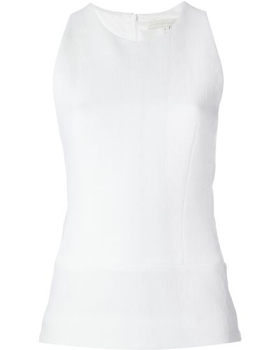 Victoria Beckham Sleeveless Fitted Blouse - White
