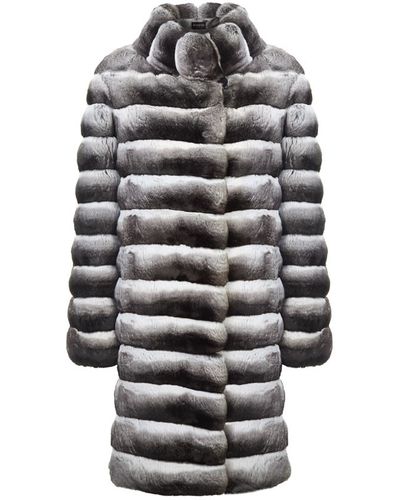 Harrods Chinchilla Fur Coat - Grey