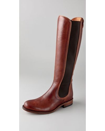 Frye Chelsea Riding Boots - Brown