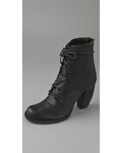 LD Tuttle The Weave Lace Up Boots - Black