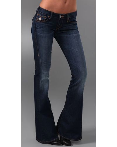 True Religion Carrie Flare Jeans - Blue