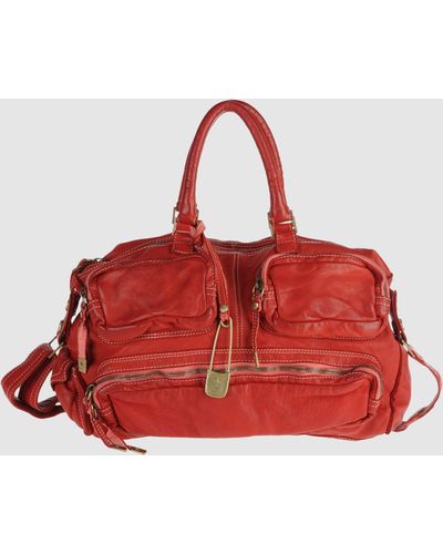 Sissi Rossi Large Leather Bag - Red