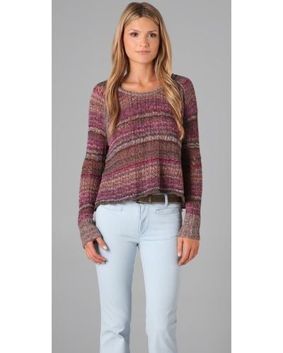 Free People Lost in The Forest Pullover in Faded Rose - Pink