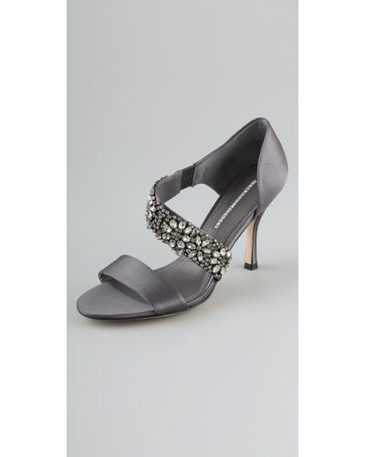 Vera Wang Lavender Elroy High Heel Sandals - Gray