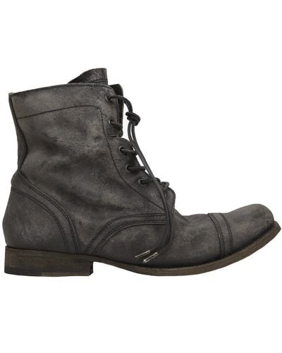 AllSaints Cropped Military Boot - Grey