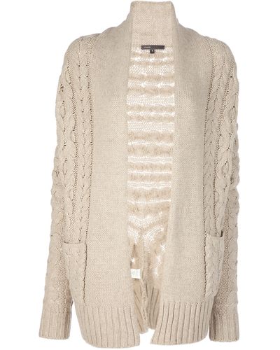 Vince Cable Knit Cocoon Cardigan - Natural