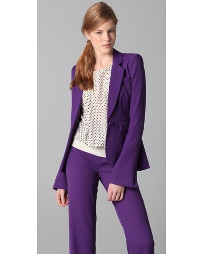 Rachel Zoe Hutton Tux Jacket - Purple