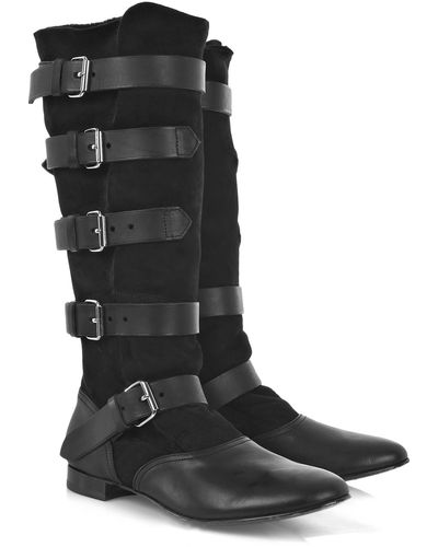 Vivienne Westwood Shearling-lined Pirate Boots - Black