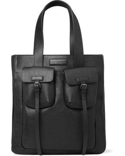 Marc By Marc Jacobs Full Grain Leather Tote Bag - Black