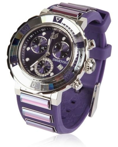 Swarovski Octea Crono Watch - Purple