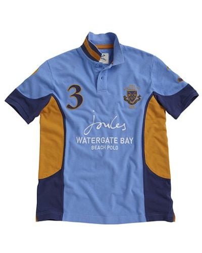 Joules Watergate Bay Polo Shirt Blue