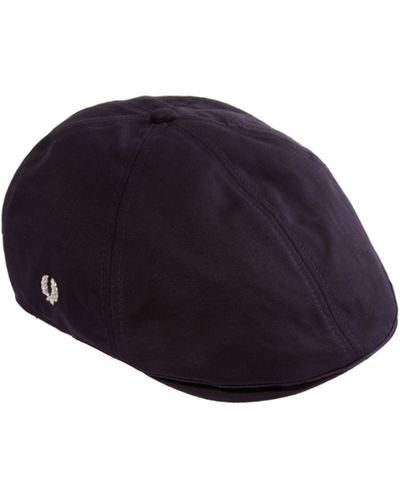 Fred Perry Panelled Flat Cap - Blue