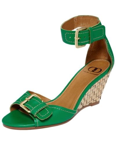 Kelsi Dagger Brooklyn Gemini Wedge Sandals - Green