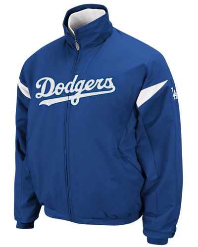 Majestic Big and Tall Los Angeles Dodgers Triple Peak Premier Therma Base Jacket - Natural