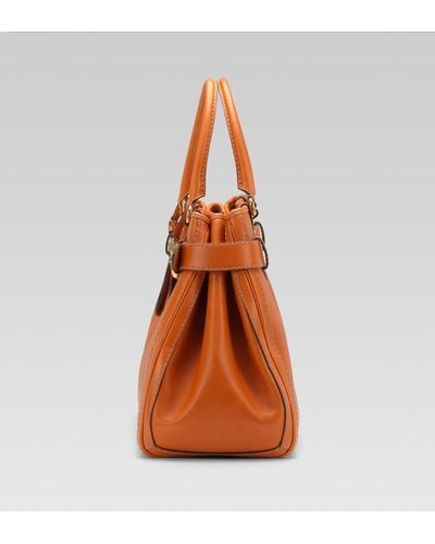 Gucci Gg Running Large Tote with Double G Detail - Orange