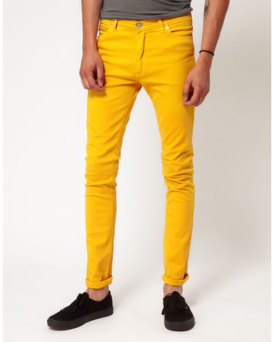 Sparks Blitz Skinny Jeans - Yellow