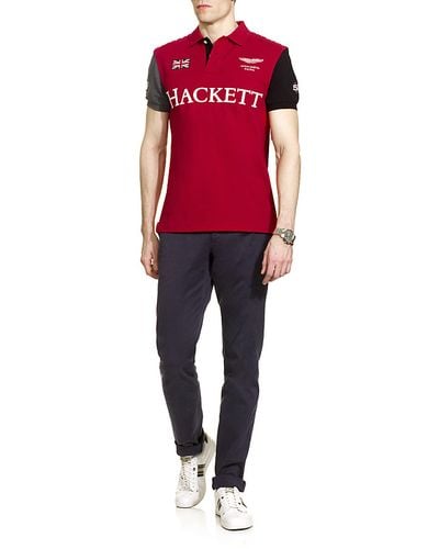 Hackett Aston Martin Racing Polo Shirt - Red
