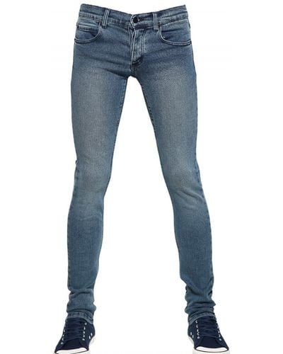 Cheap Monday 15cm Stretch Denim Low Rise Jeans - Blue