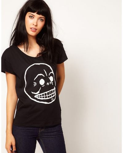 Cheap Monday Skull T-shirt - Black