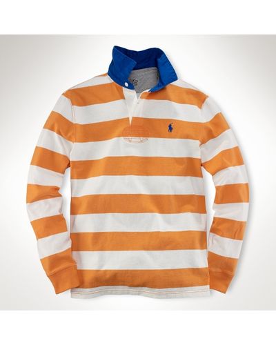 Polo Ralph Lauren Customfit Stripe Rugby - Orange